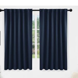 2 Panels, Navy Blue, 52x45 NEW